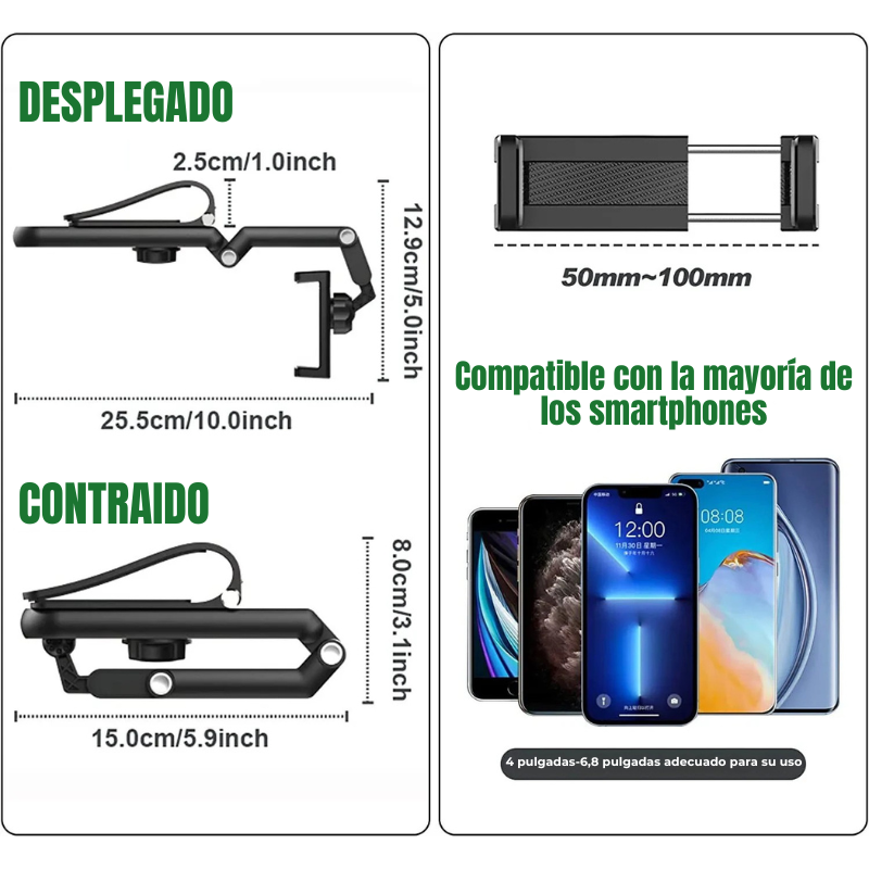 SpinShade™ – Soporte Giratorio 360° para Teléfono en el Coche