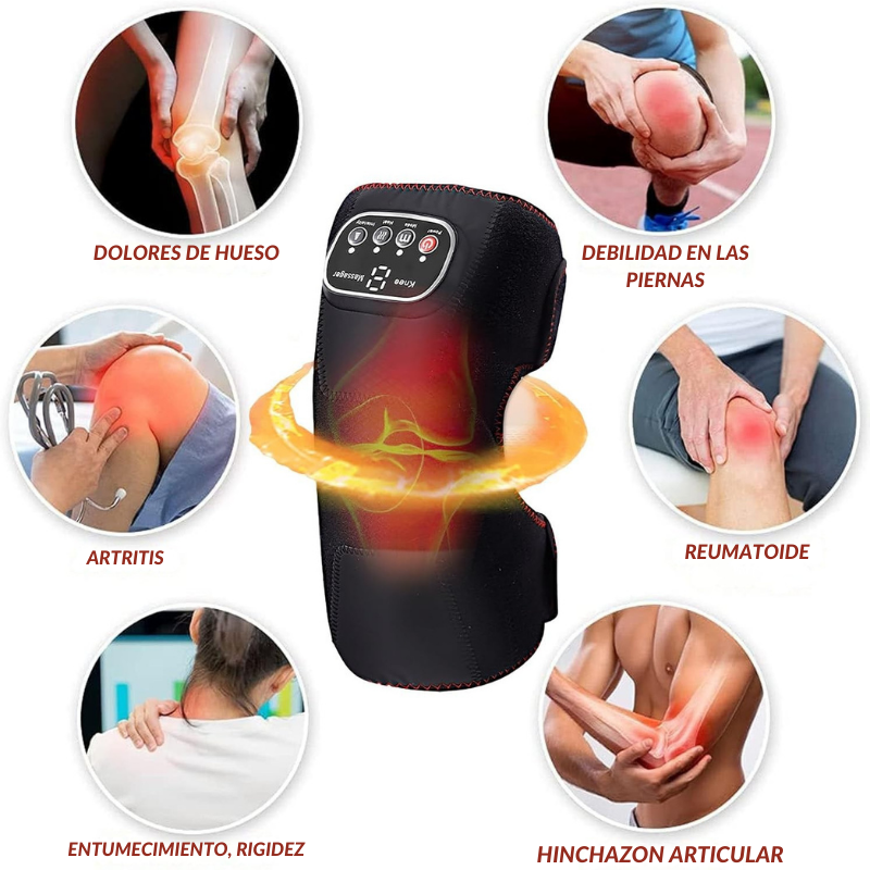 HeatMotion™ Masajeador Eléctrico de Rodillas para Aliviar el Dolor y Molestias