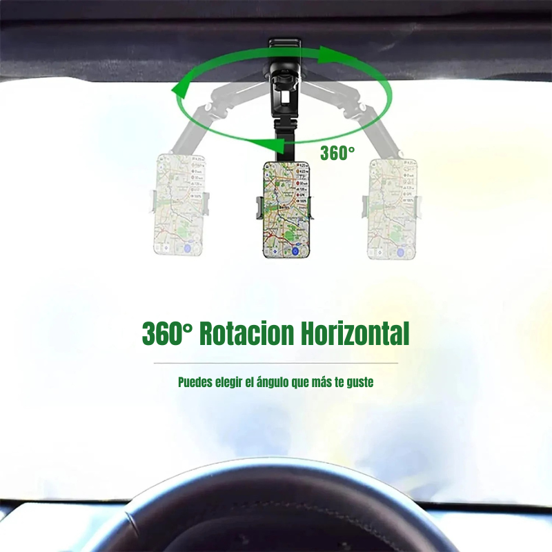 SpinShade™ – Soporte Giratorio 360° para Teléfono en el Coche