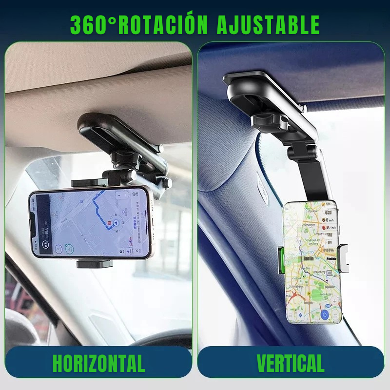 SpinShade™ – Soporte Giratorio 360° para Teléfono en el Coche