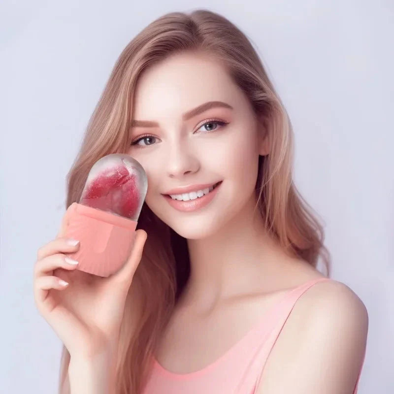 IceGlow™ Masajeador Facial de Silicona tipo Hielo
