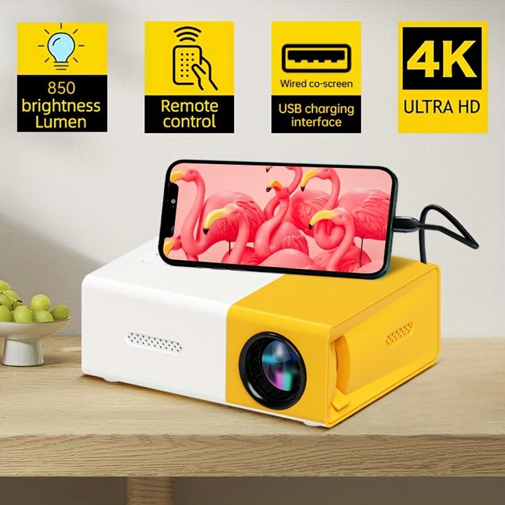 Magic Vision™ Mini Proyector LED Portatil 4K 🍿📽️