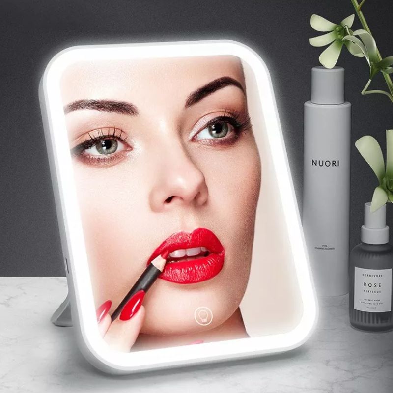 MirrorTouch™ Espejo portátil con luz LED táctil