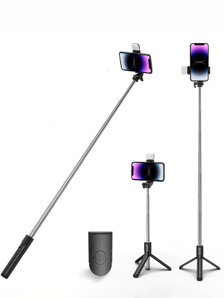 StickPro™ Trípode extensible con LED & mando a distancia