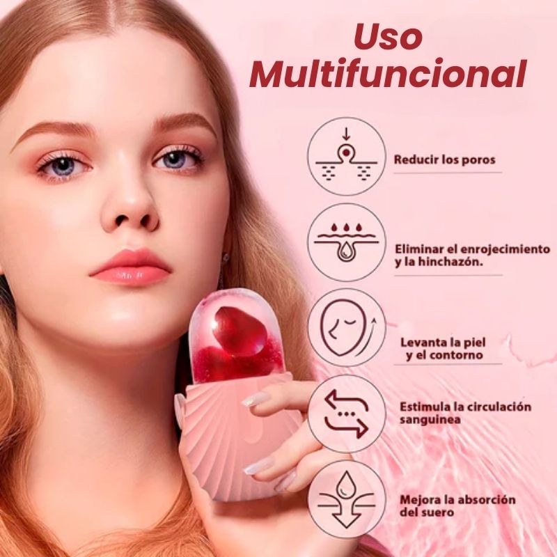 IceGlow™ Masajeador Facial de Silicona tipo Hielo