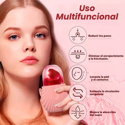 IceGlow™ Masajeador Facial de Silicona tipo Hielo
