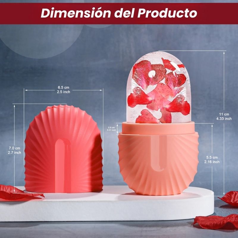 IceGlow™ Masajeador Facial de Silicona tipo Hielo
