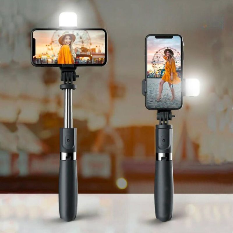 StickPro™ Trípode extensible con LED & mando a distancia