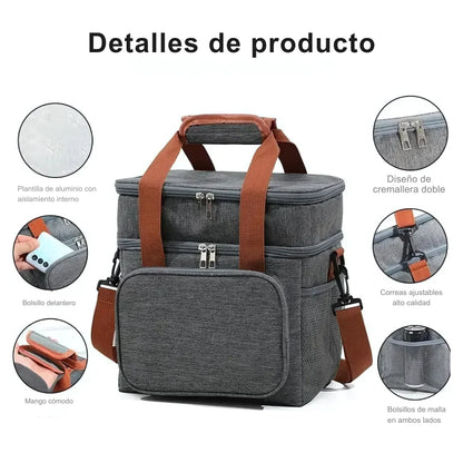 DuoBag® Bolsa Térmica Premium con 2 Compartimentos