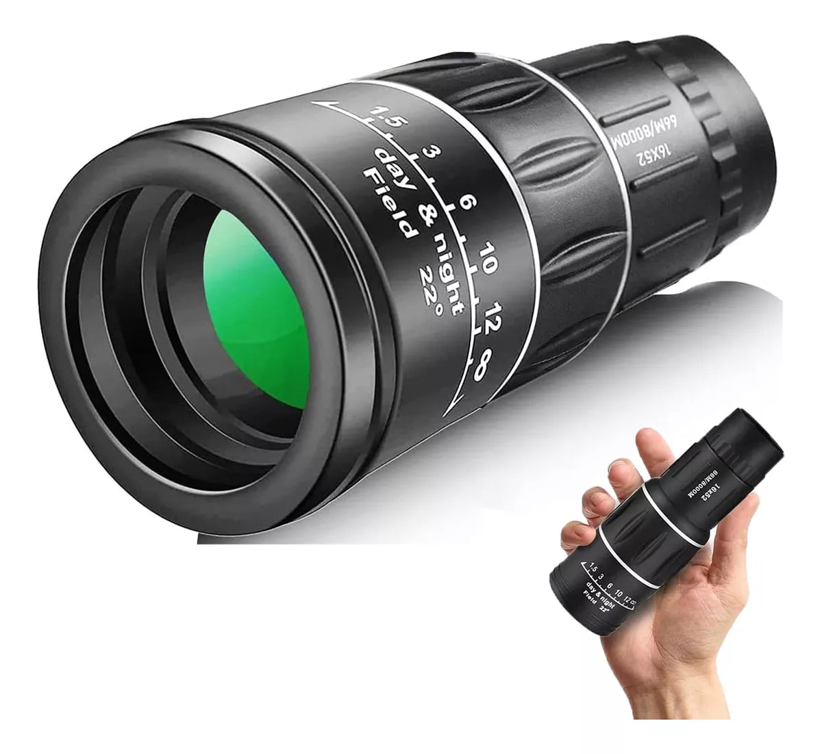 SharpScope Pro™ Monocular 8km 30 X 52 Telescopio táctico con nitidez