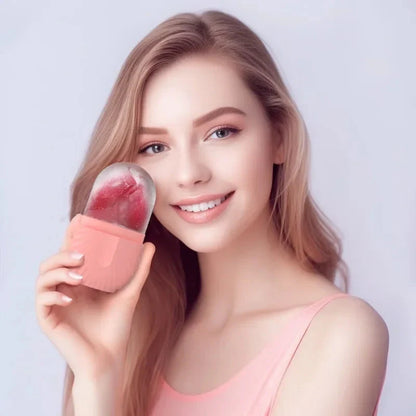IceGlow™ Masajeador Facial de Silicona tipo Hielo