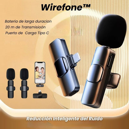 Wirefone™ Micrófono para Creación de Contenidos Tipo C