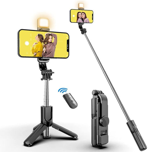StickPro™ Trípode extensible con LED & mando a distancia