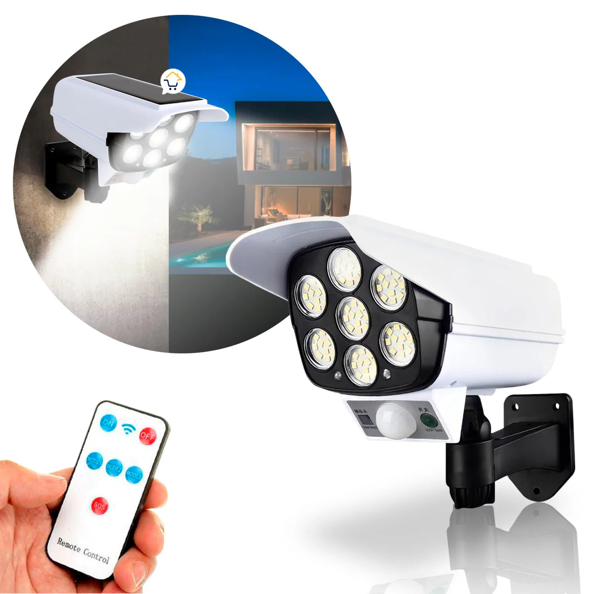 Segurity LED™ - Foco LED Solar Con Sensor De Movimiento